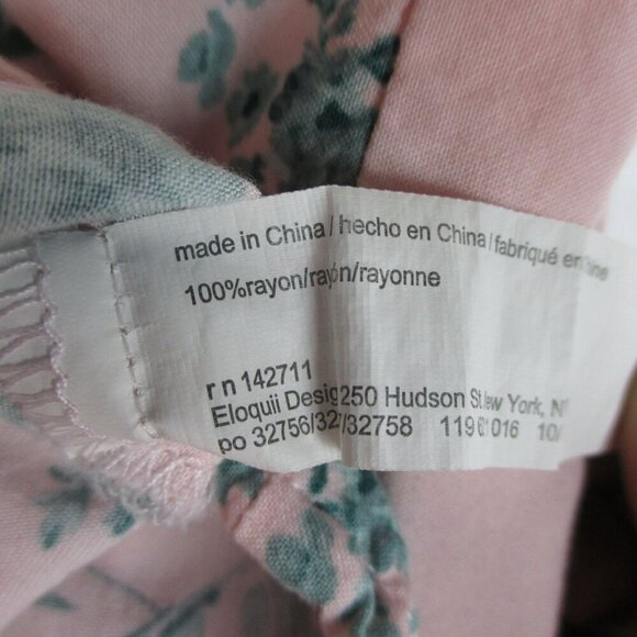 ELOQUII Tiered Floral Mini Skirt With Smocking A Fine Romance Size 18 - Picture 8 of 9